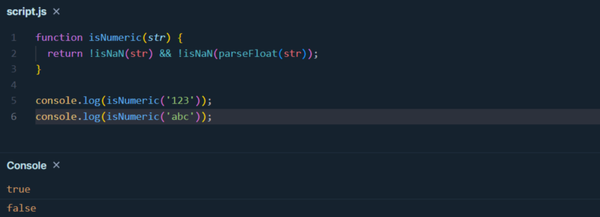 如何在 JavaScript 中判断一个字符串是否是数字